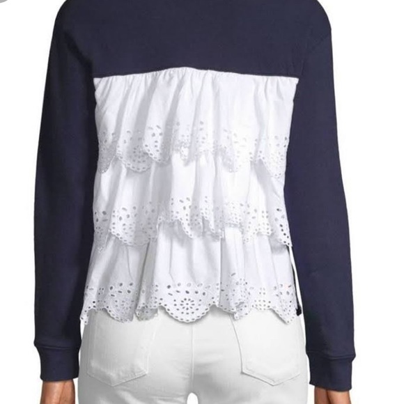 Joie “Devra" crew neck sweatshirt with ruffles - Picture 4 of 10